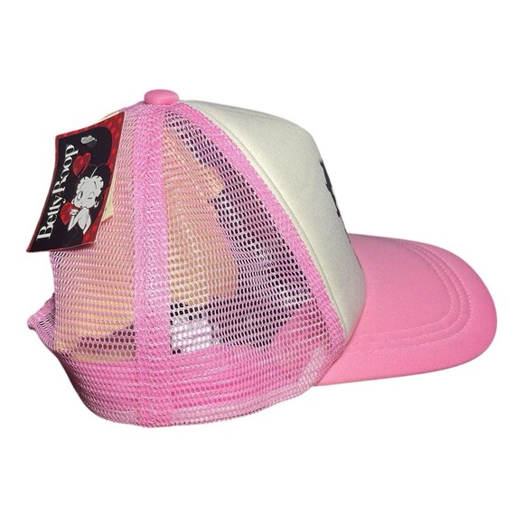 Betty Boop Berkshire Fashion Pink Adjustable SnapBack Foam/Mesh Trucker Hat 4192 - Picture 2 of 7